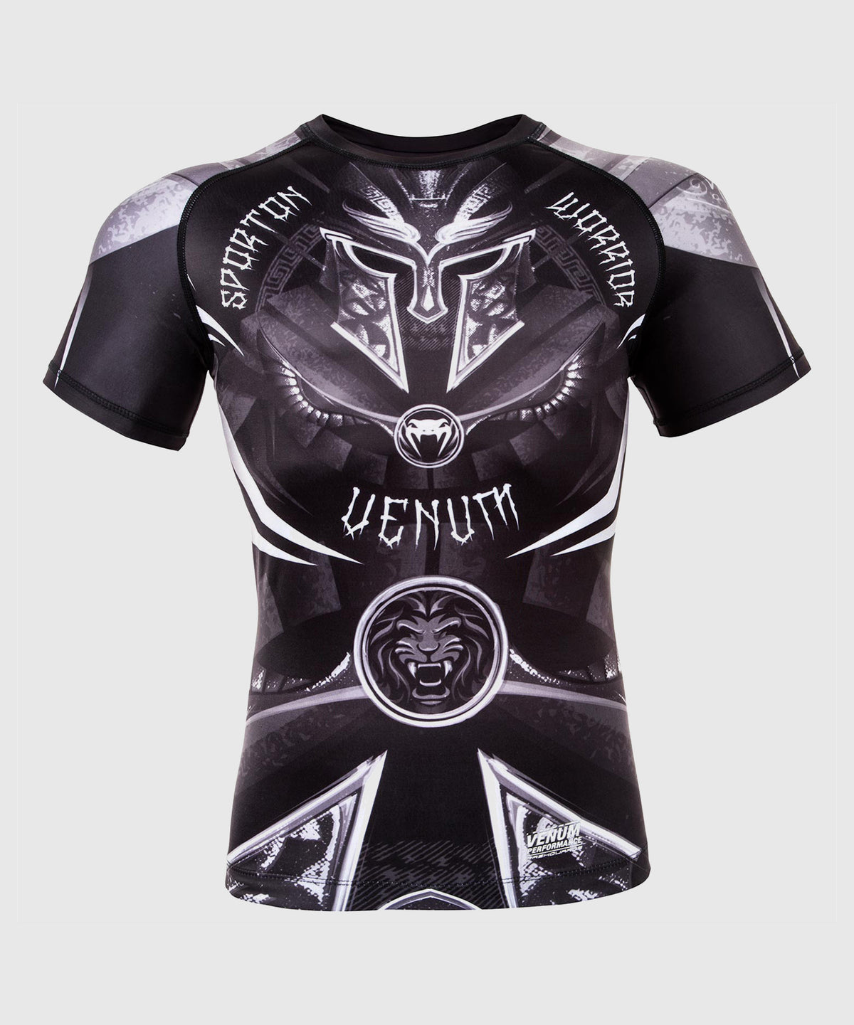 Venum Gladiator 3.0 Rashguard a maniche corte - Nera/Bianco