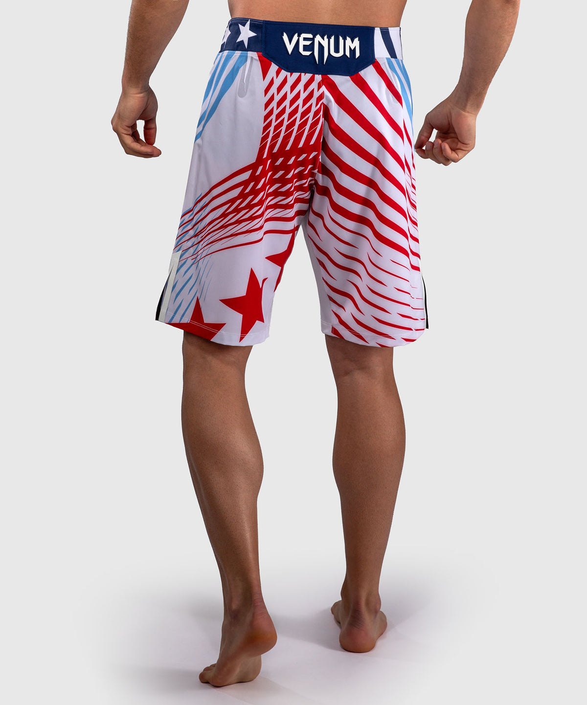 Official UFC Freedom 250 by Venum Authentic Fight Night Pantaloncini da combattimento taglio lungo da uomo - Bianco