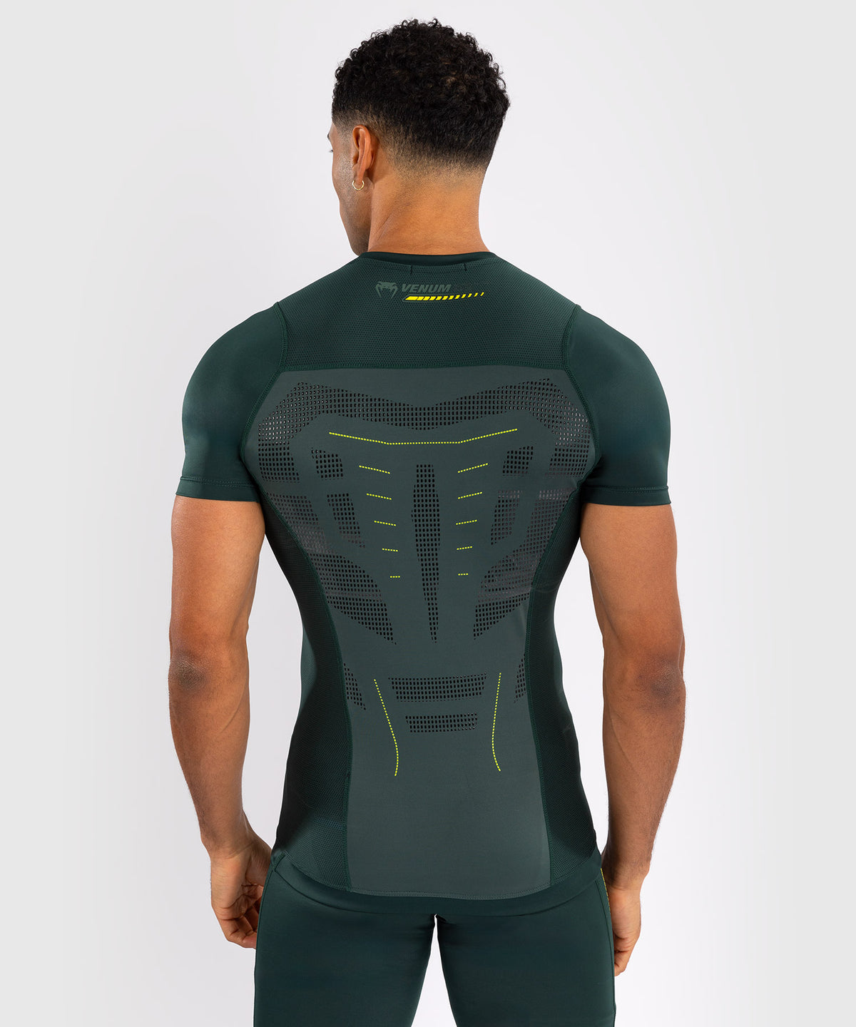 Venum Technical 3.0 Rashguard a Maniche Corte - Verde Foresta
