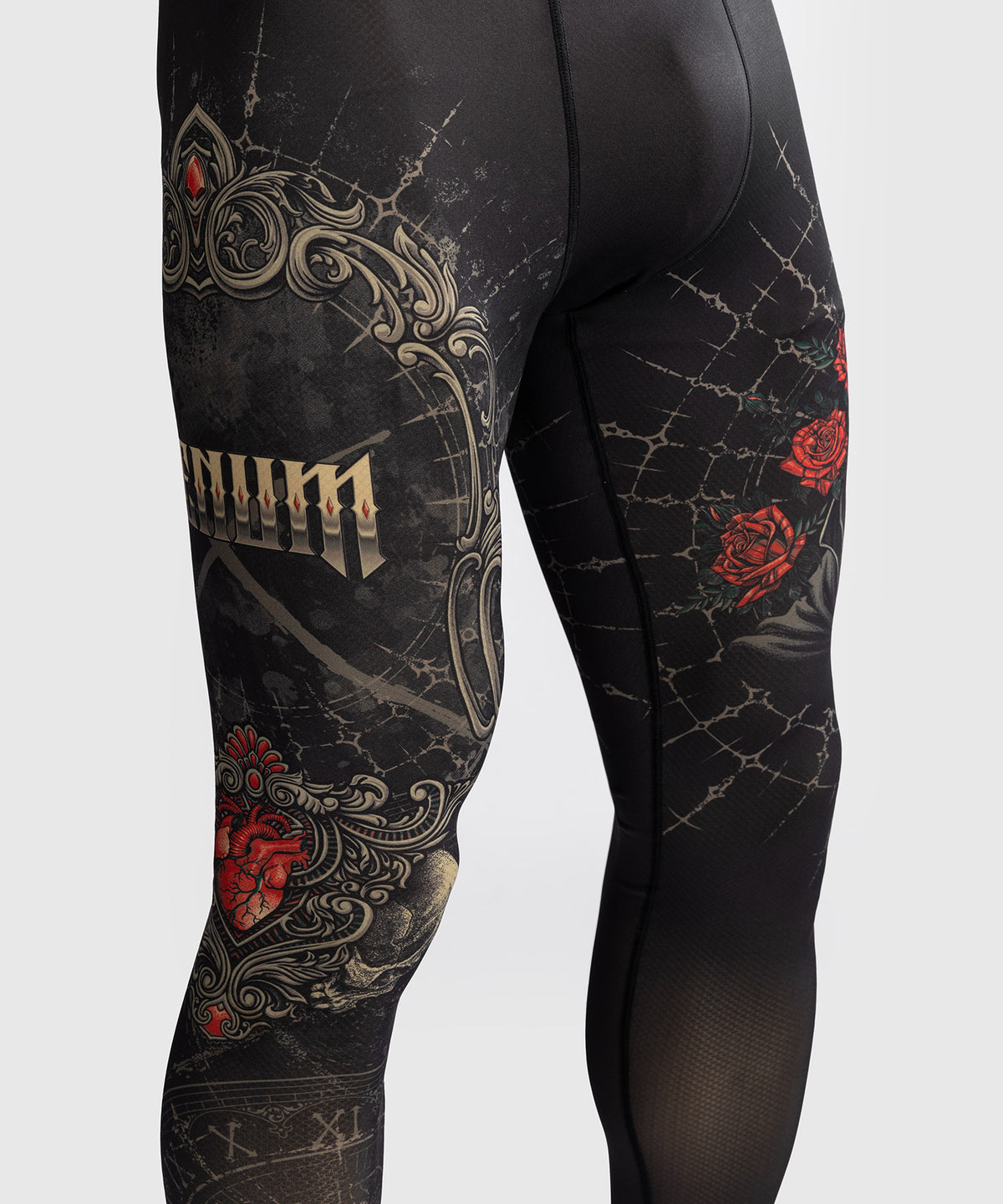 Venum Santa Muerte 5.0 Pantaloni a compressione - Nero Profondo/Oro