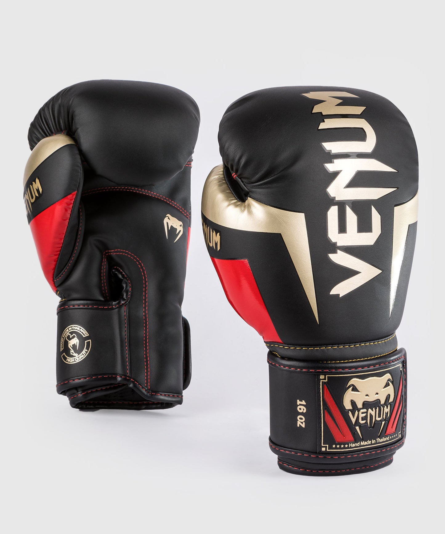 Venum Elite Boxhandschuhe - Schwarz/Gold/Rot