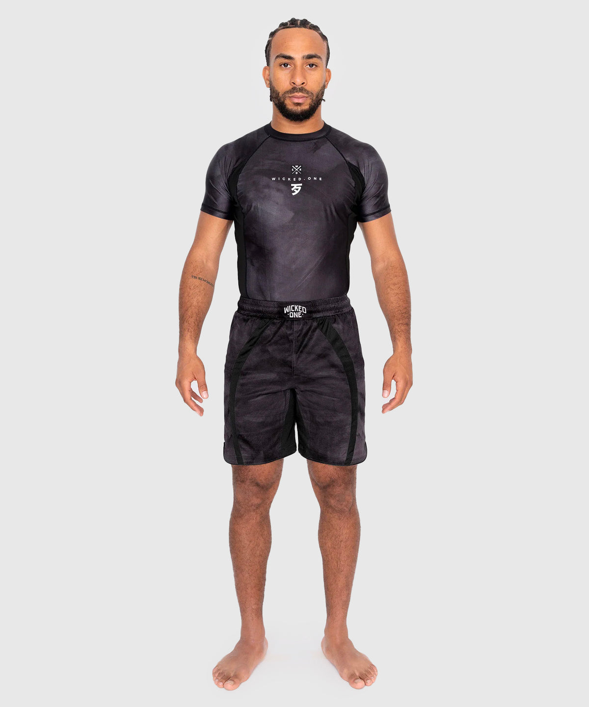 Wicked One Contest Rashguard de Manga Corta - Negro