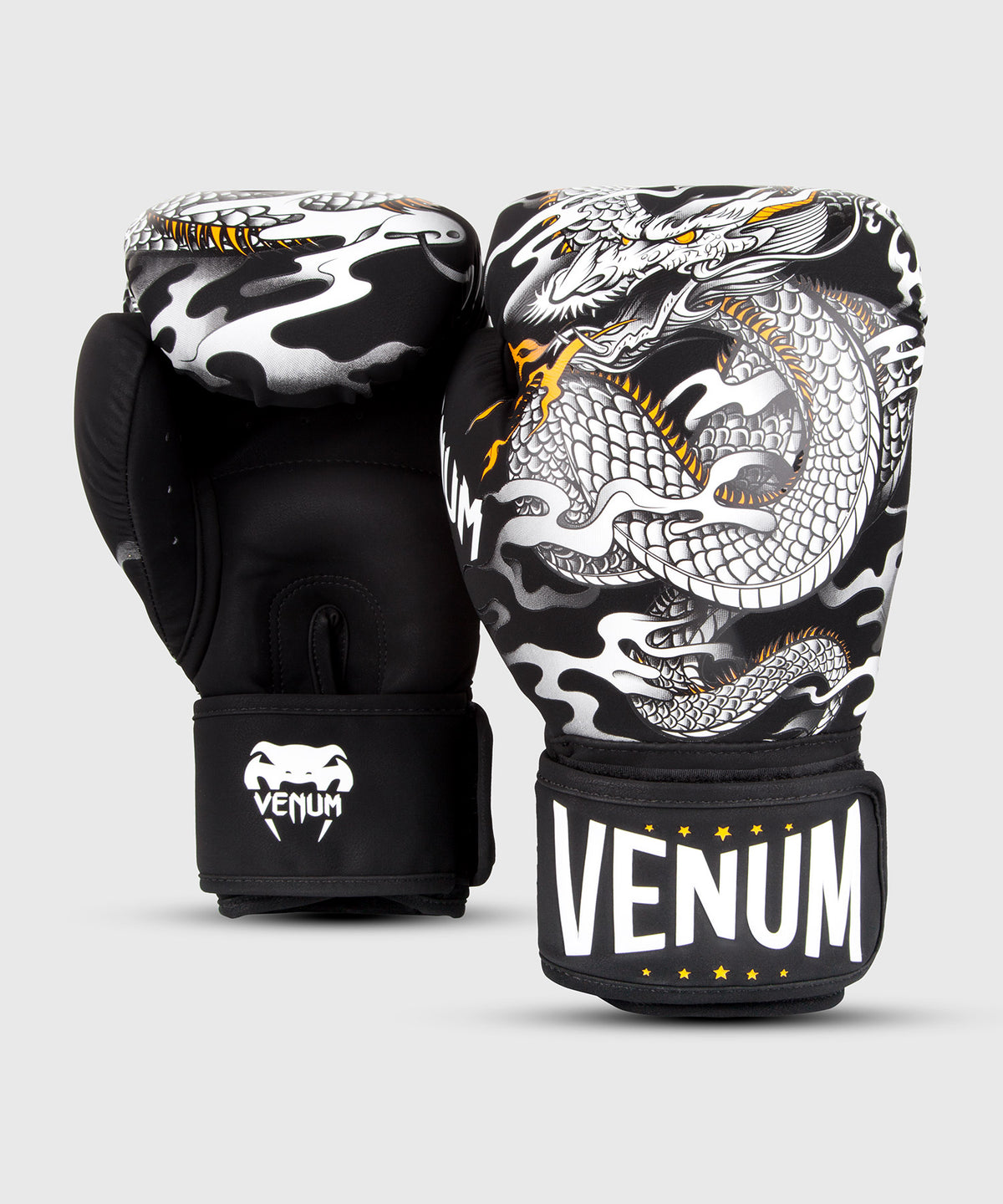 Venum Dragon's Flight Boxhandschuhe - Schwarz/Weiß