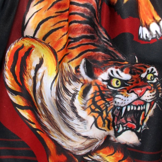 Tuff Tiger Pantalones de Muay Thai - Negro
