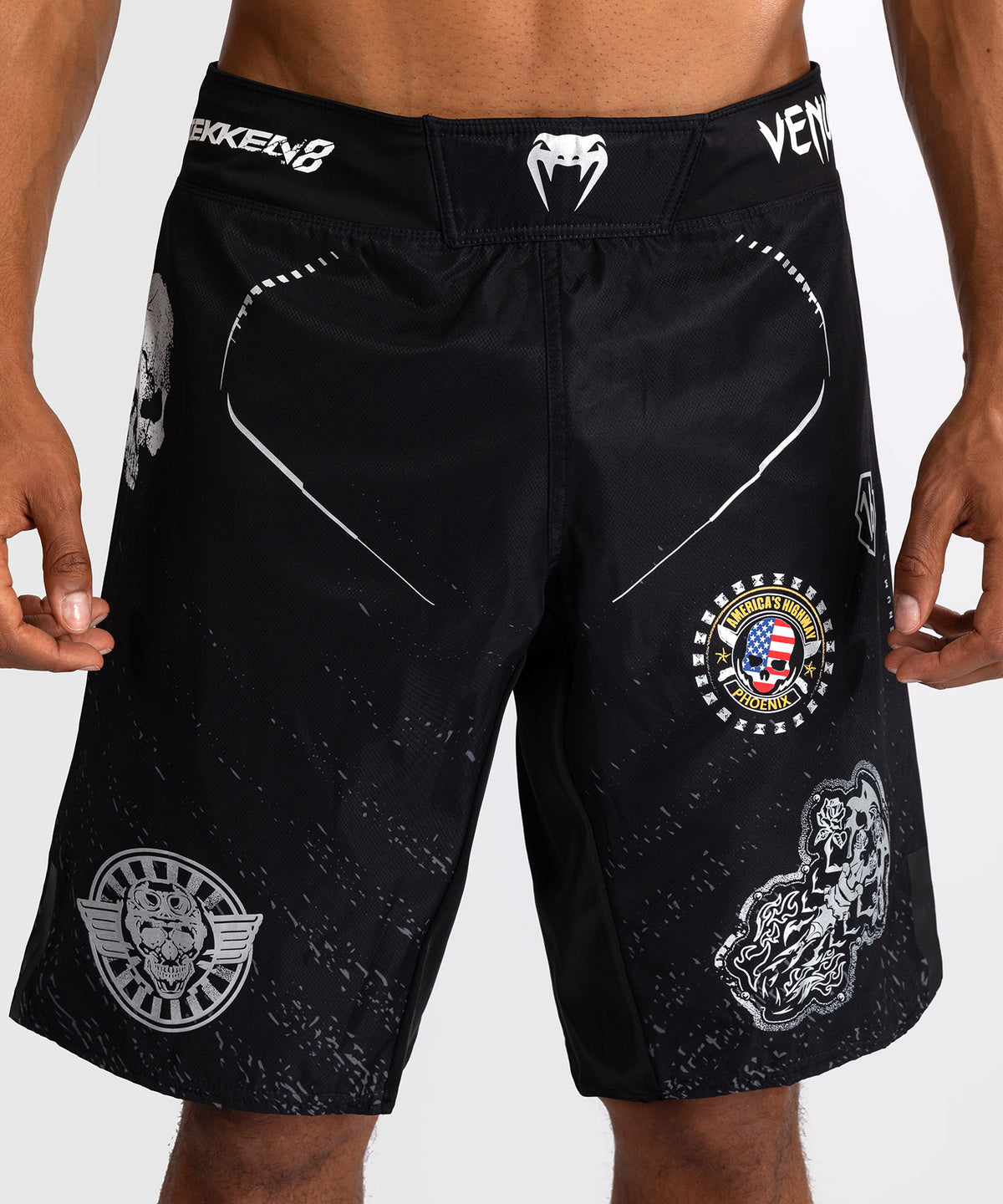 Short de combat Venum x TEKKEN 8 - Paul Phoenix - Noir