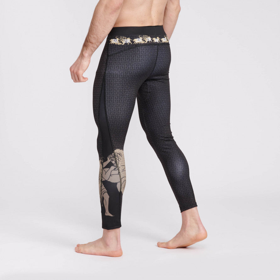 Leone Eracle Pantalones de Compresión - Negro/Grau