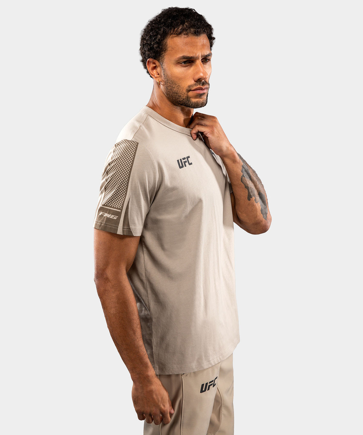 T-shirt à Manches Courtes pour Homme Venum UFC Unity by Venum Authentic Fight Week - Sable