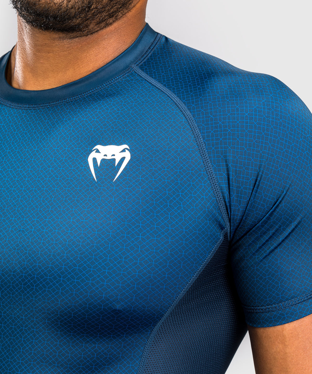 Venum x Roger Gracie Academy Kurzarm Rashguard - Blau
