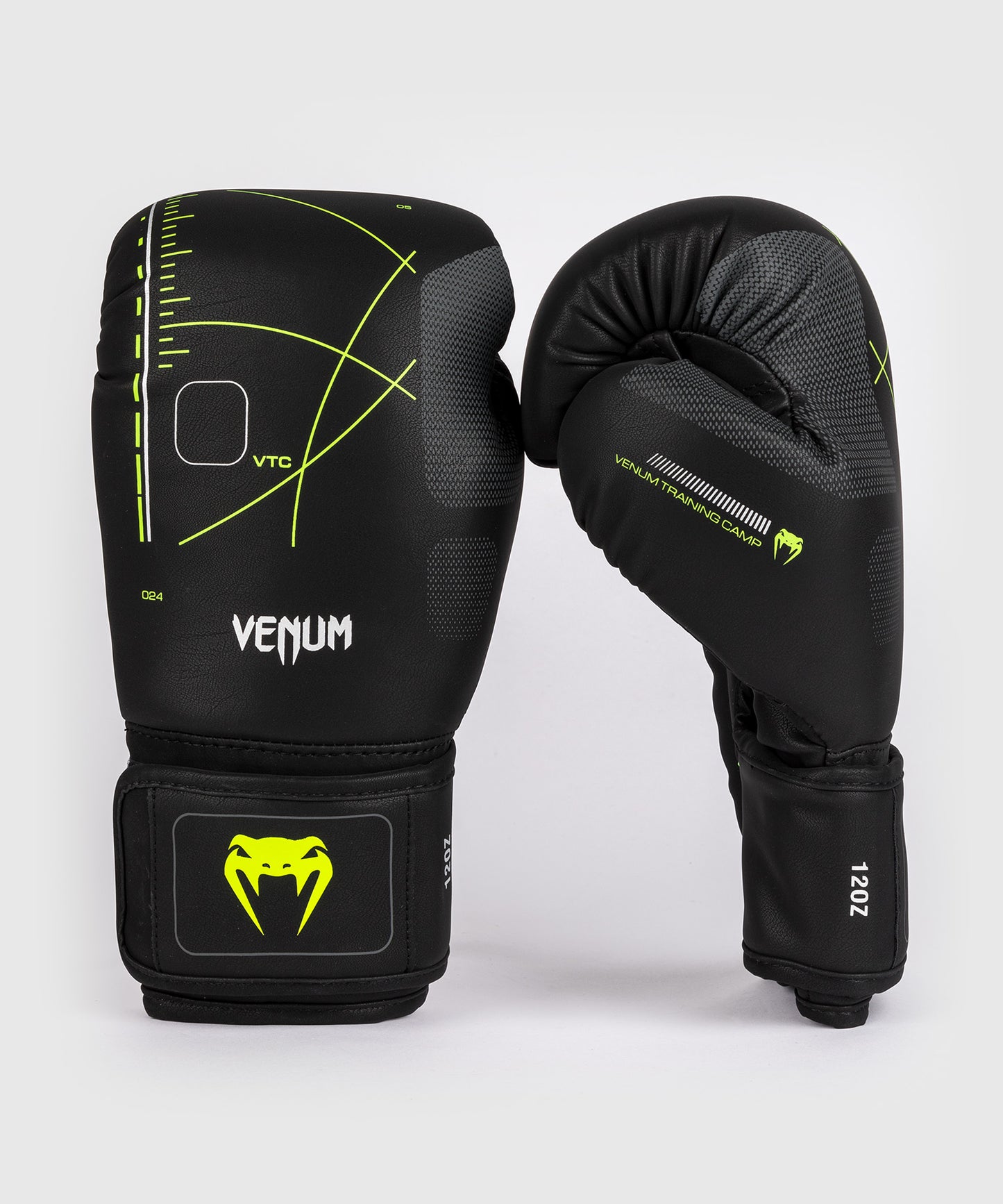 Venum Training Camp 4.0 Guantes de boxeo - Negro/Verde neón
