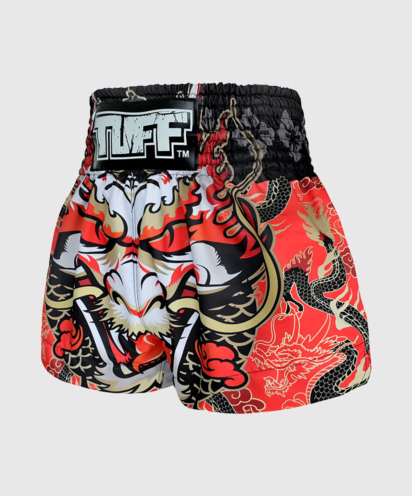 Tuff Dragon King Muay Thai Shorts - Rot