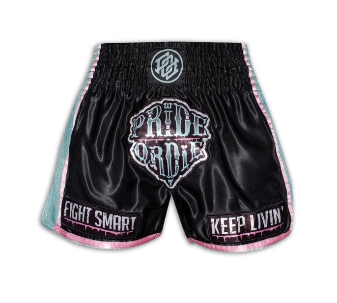 Pride Or Die Z-Camp Muay Thai Shorts - Schwarz