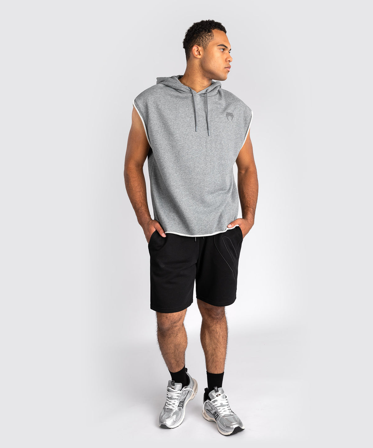 Sweat à Capuche Sans Manches Venum Divide - Gris Chiné
