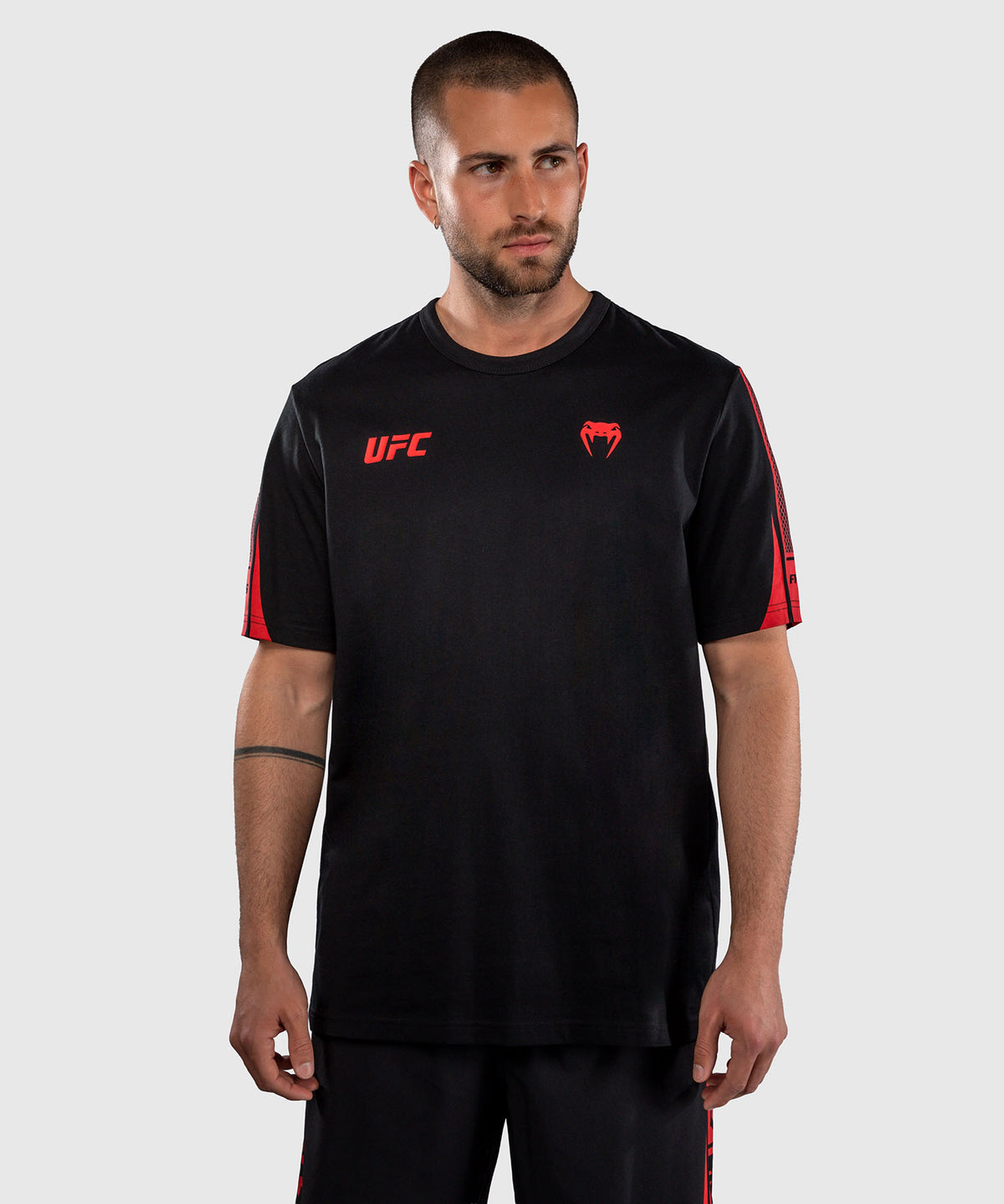 Venum UFC Unity by Venum Authentic Fight Week Camiseta de Manga Corta para Hombre - Negro