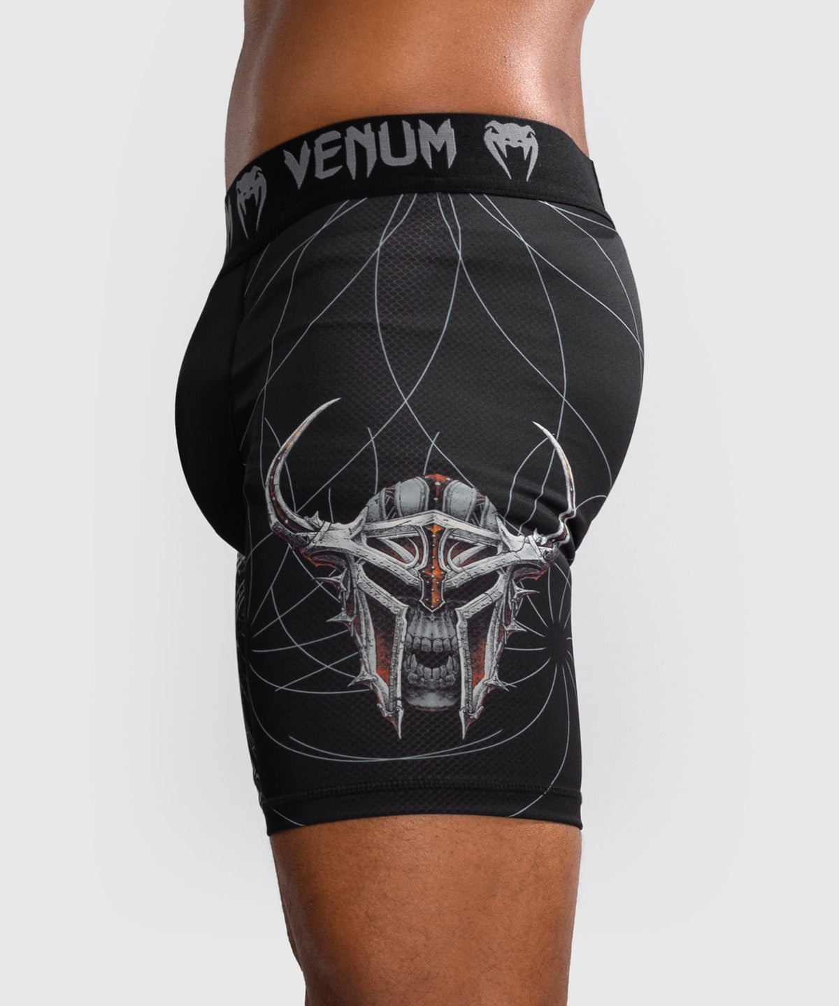 Venum Gladiator 5.0 Pantalones Vale Tudo Para Hombre - Negro/Plateado