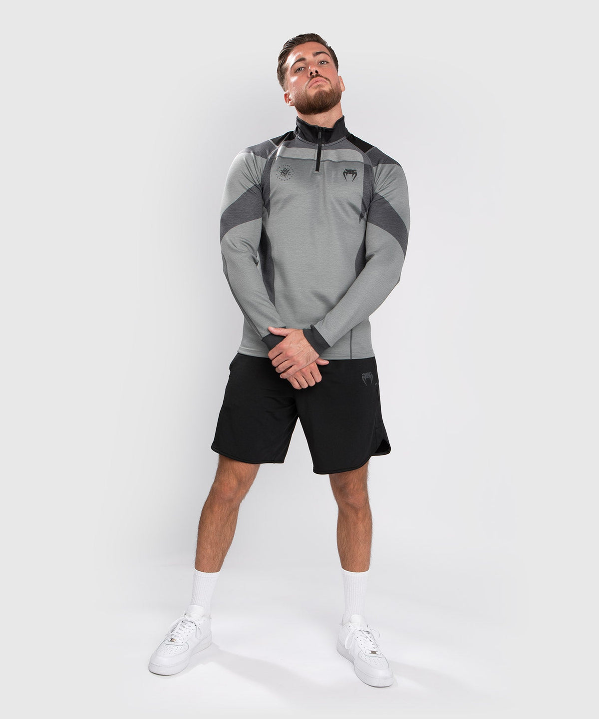 T-shirt Dry Tech Venum Stone - Manches Longues - Vert Minéral