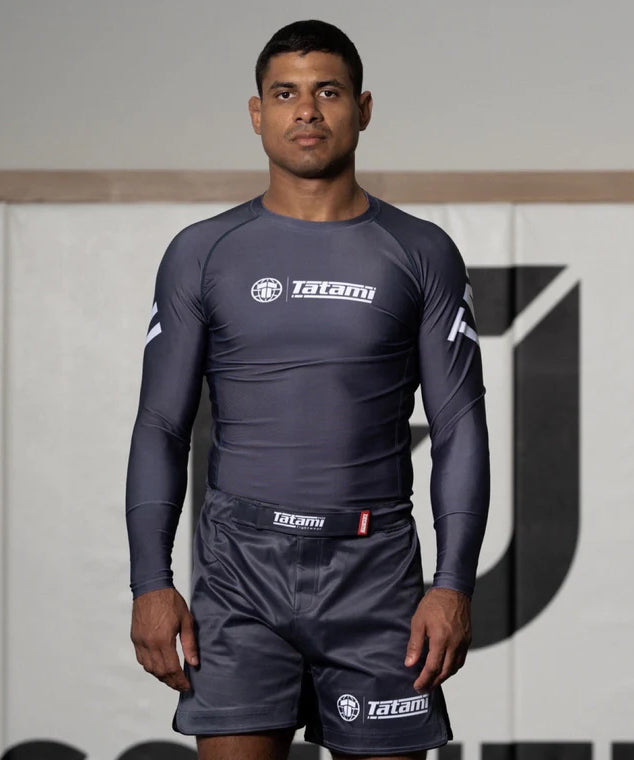 T-Shirt De Compression Impact Manches Longues Tatami Fightwear - Gris