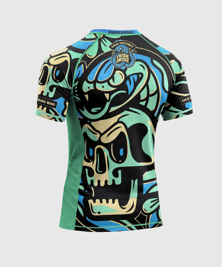Rashguard à Manches Courtes Pride Or Die Cold Instinct - Bleu