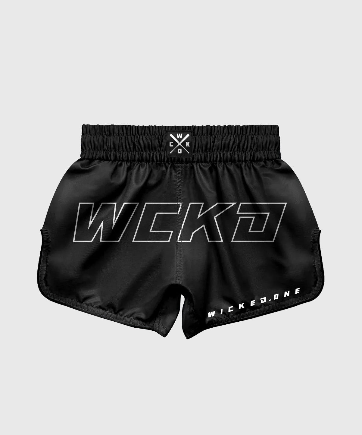 Wicked One Raw Pantaloncini da Muay Thai - Nero