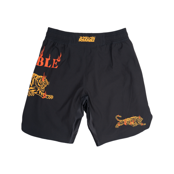 Short de MMA Scramble Burning Tiger - Noir