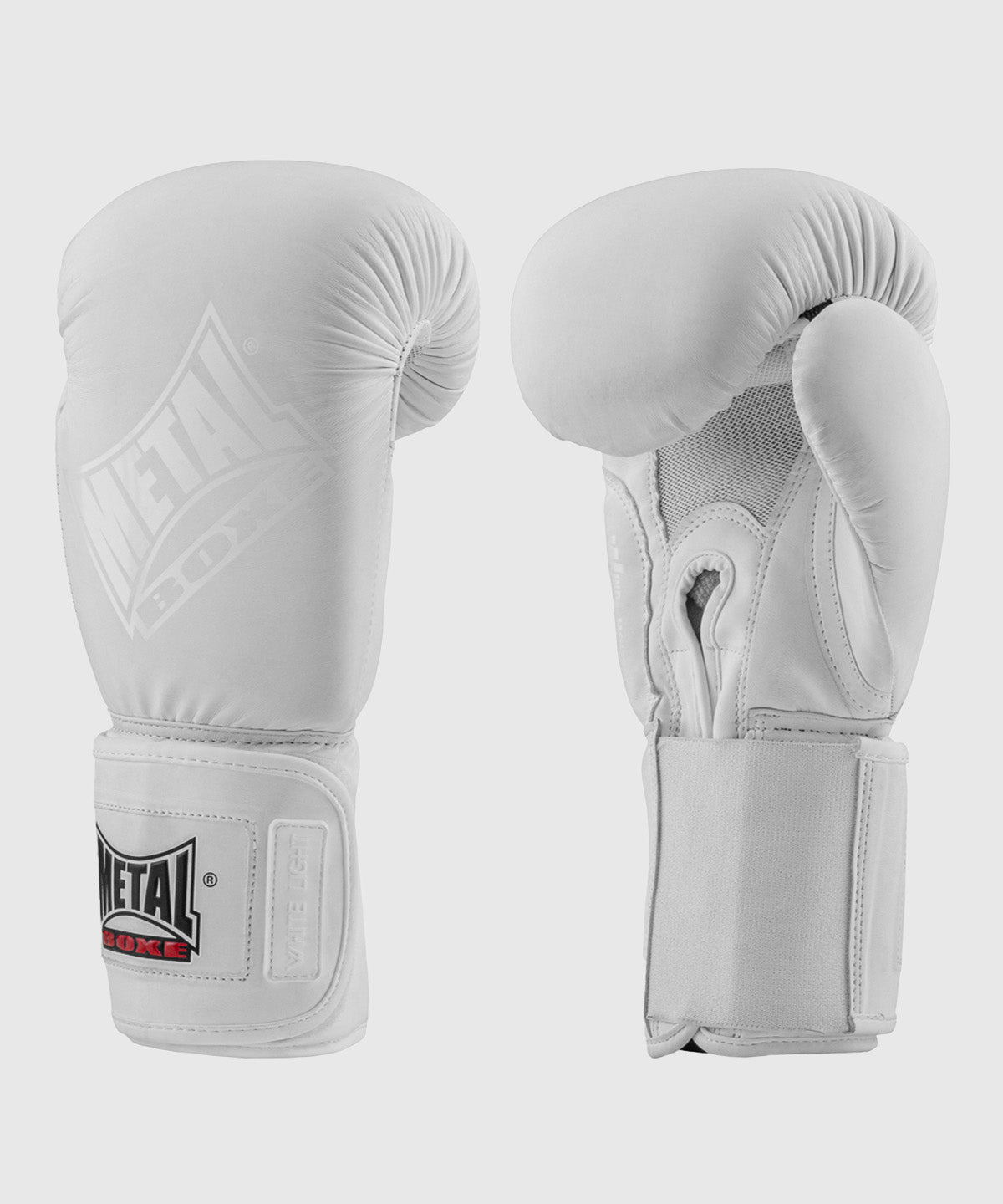 Metal Boxe White Light Boxing Gloves - White