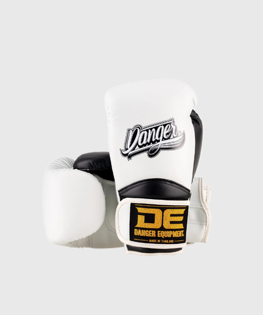Danger Rocket Guantes de Boxeo - Blanco/Negro