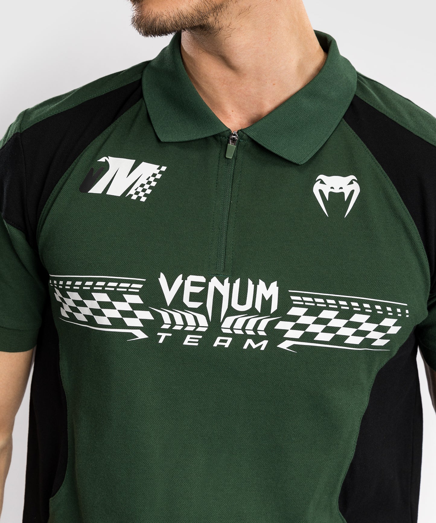 Venum Motorsport Polo in Cotone - Verde Profondo