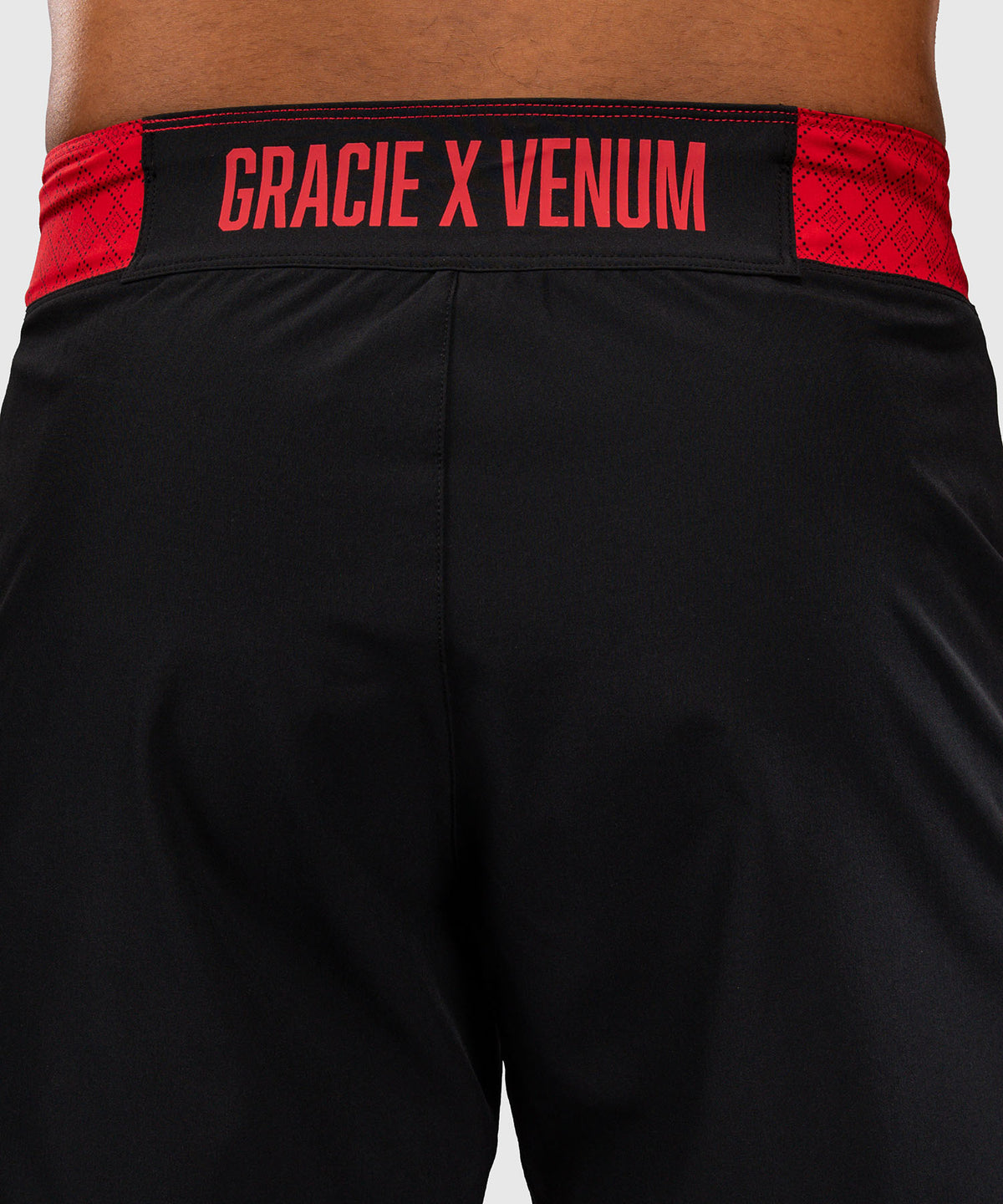 Venum x Roger Gracie Signature Short de Combate - Negro/Rojo