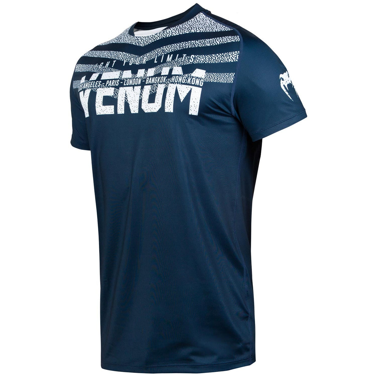 T-shirt Dry Tech Venum Signature - Bleu Marine/Blanc