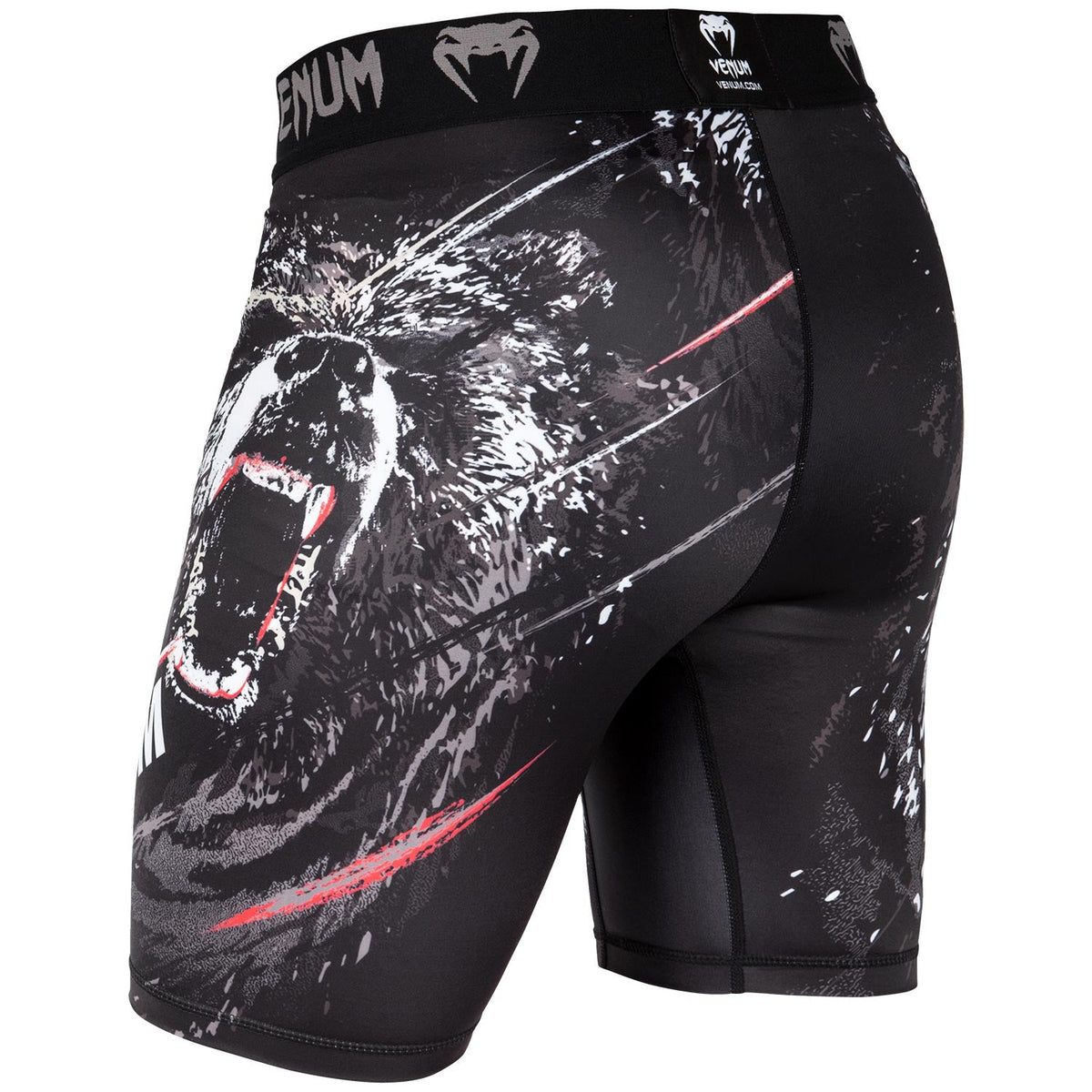 Short de compression Venum Grizzli - Noir/Blanc