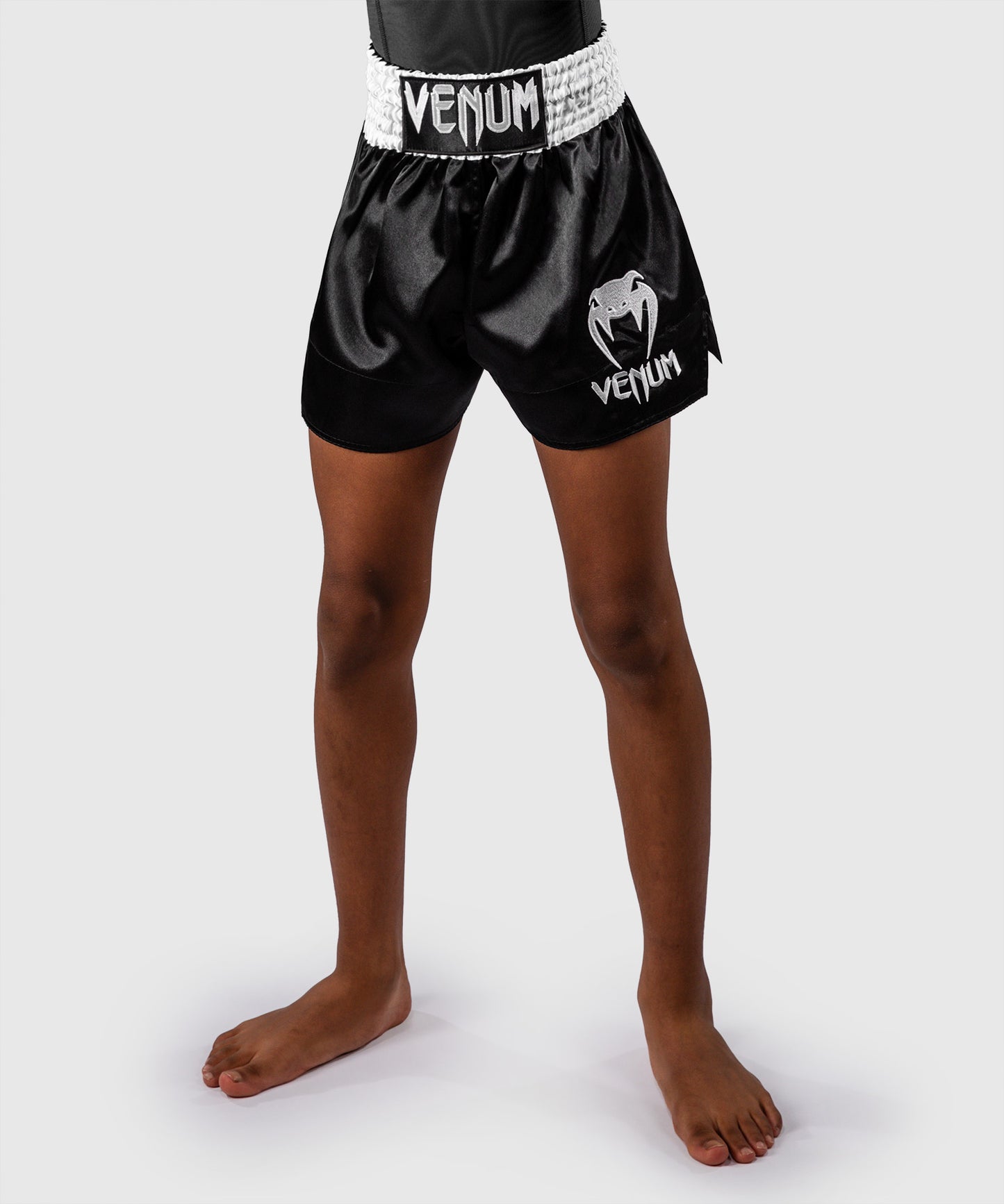 Venum Classic Muay Thai Shorts - Black/White