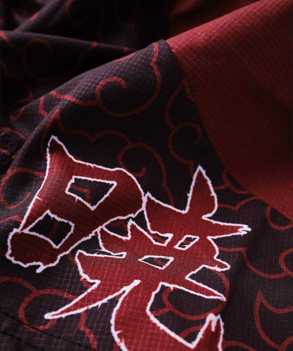 Elion X Naruto Akatsuki Fightshorts - Negro/Rojo