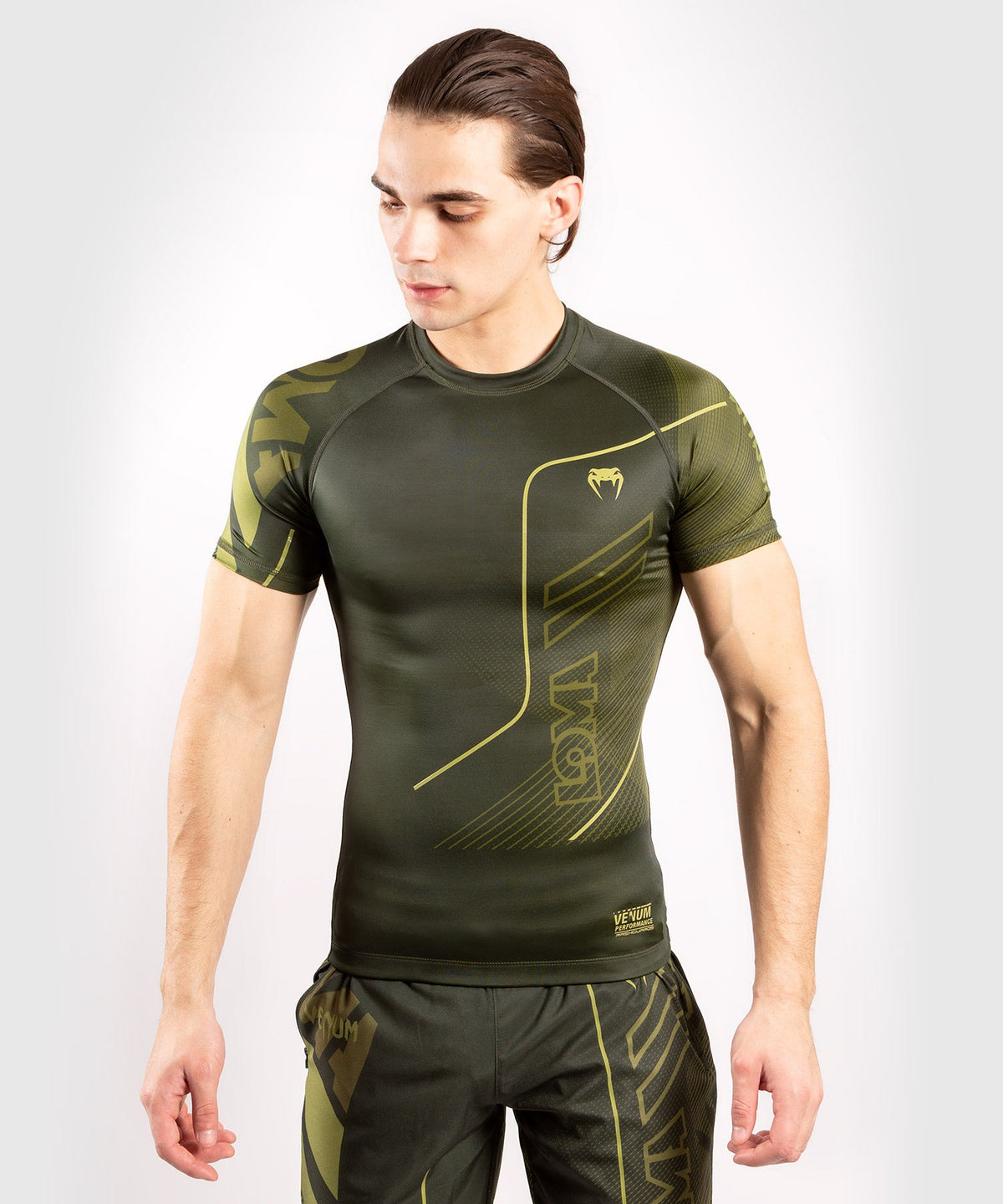 Rashguard Venum Commando Edition Loma Manches Courtes - Kaki