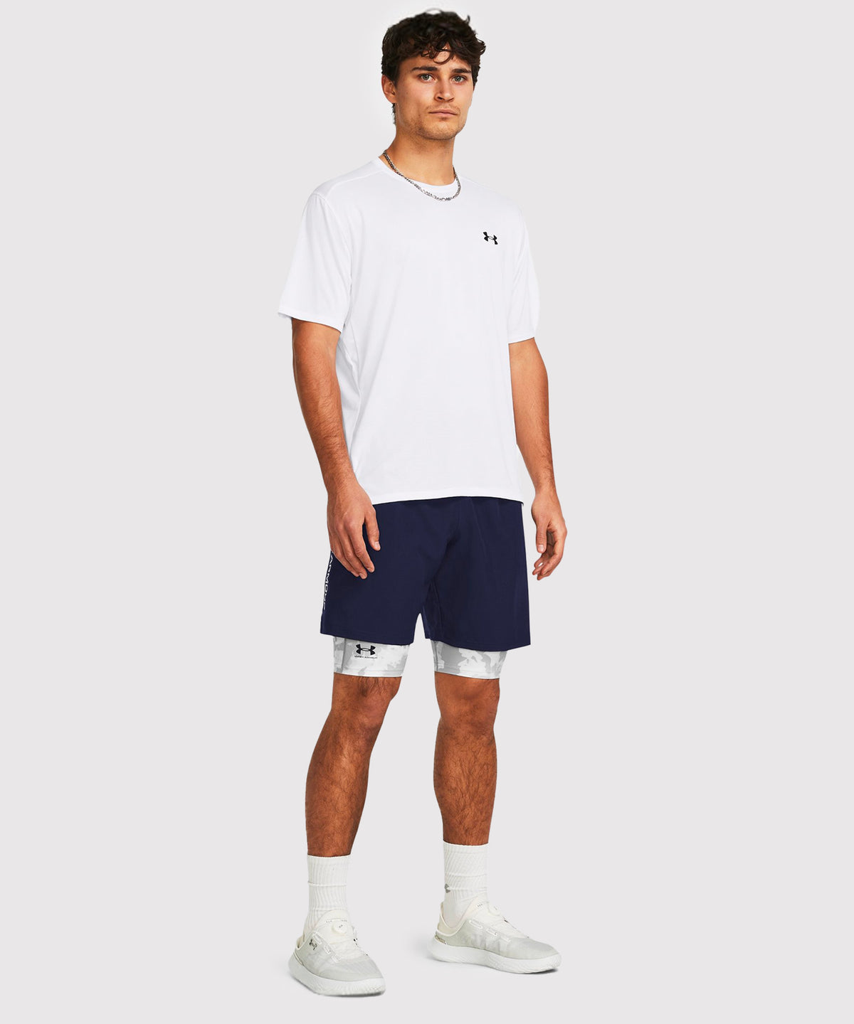 Under Armour Ua Woven Wordmark Fightshorts – Marineblau