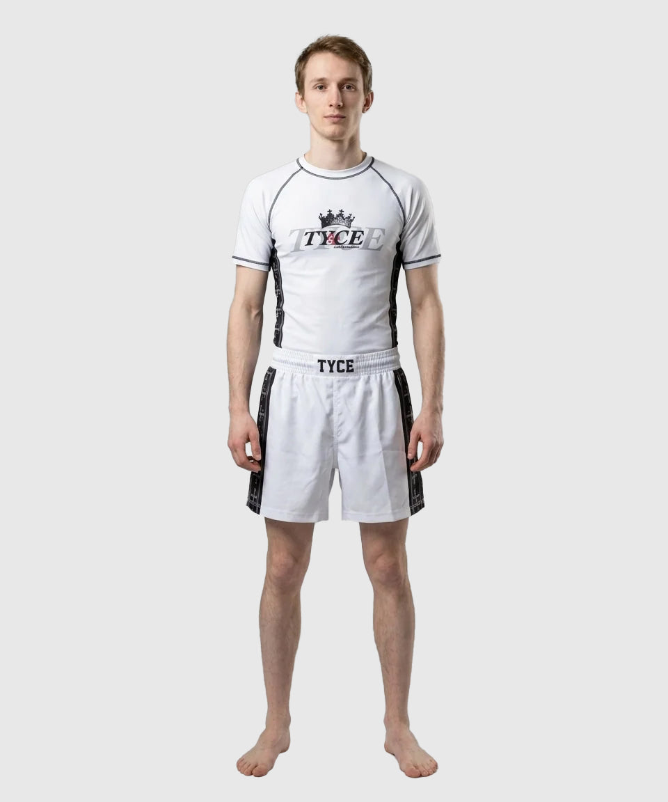 TYCE CULTURE OF WAR Baldwin IV Grappling Rashguard - White
