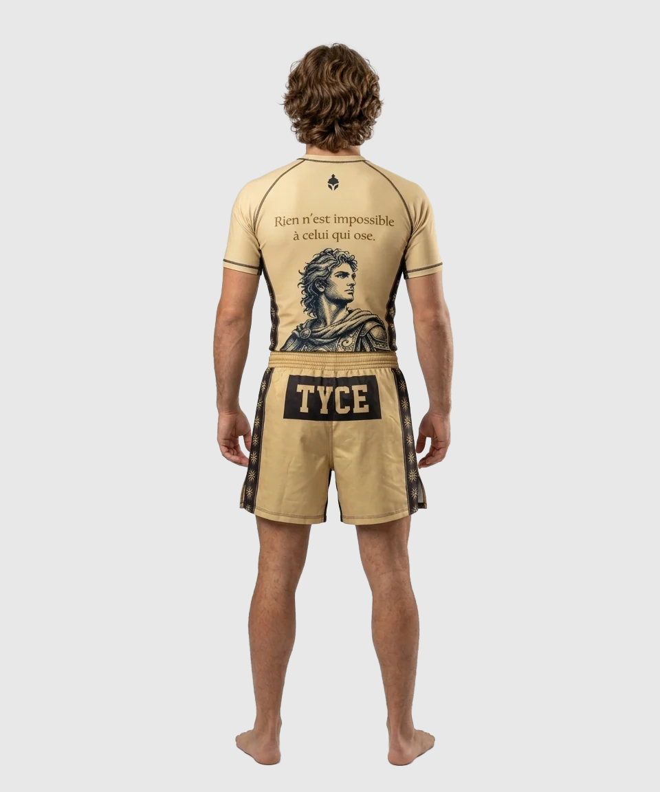 TYCE CULTURE OF WAR Alexander der Große Fightshorts - Gold