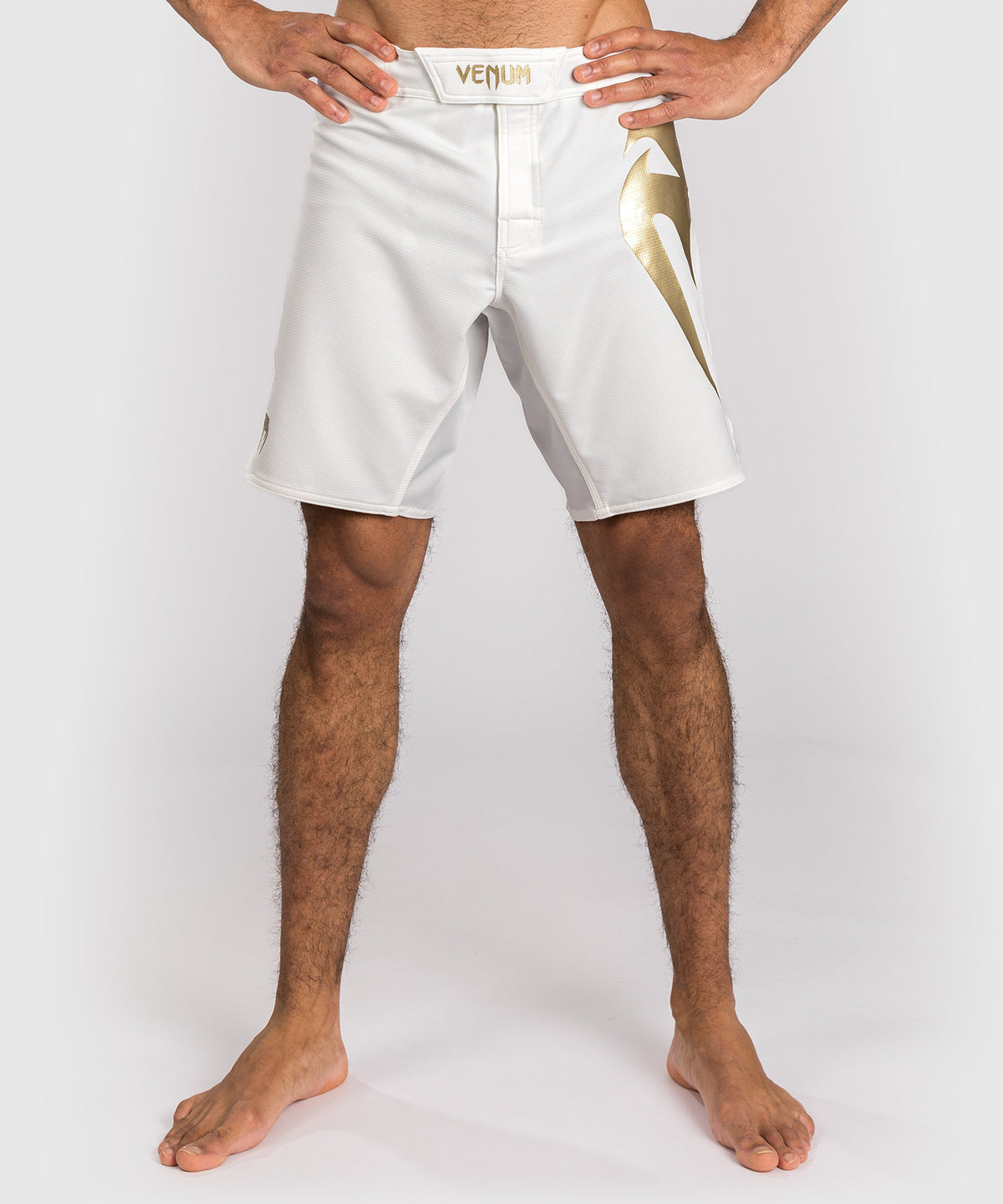 Shorts de combat Venum Light 5.0 - Blanc/Or