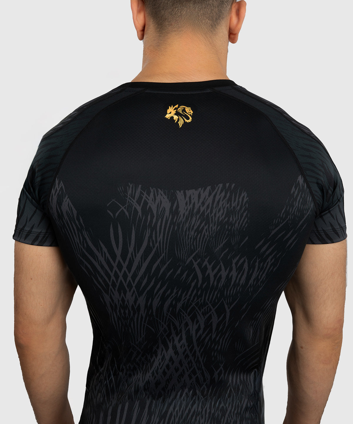 Venum x Chimaev Rashguard de Manga Corta - Negro/Gris