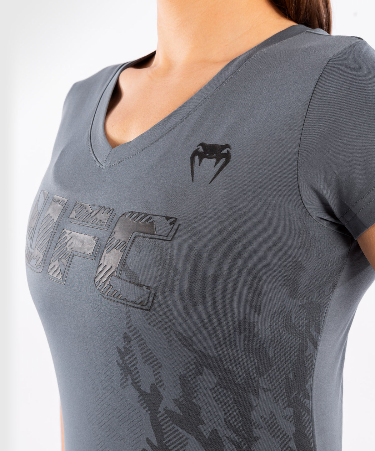 UFC Venum Authentic Fight Week Women's Short Sleeve T-shirt - Grey