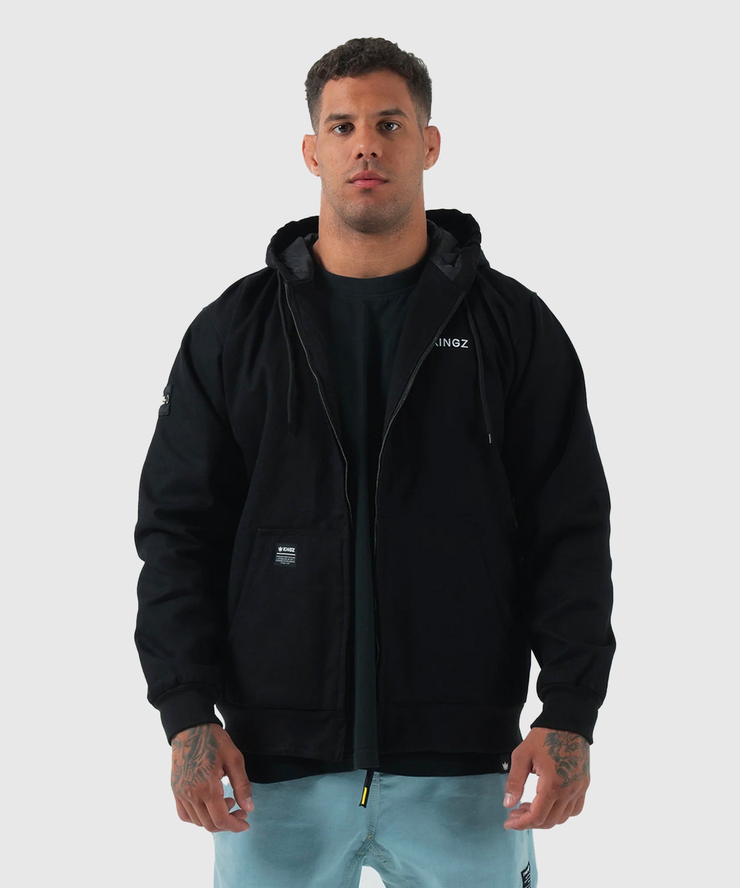 Kingz Canvas Jacket - Black