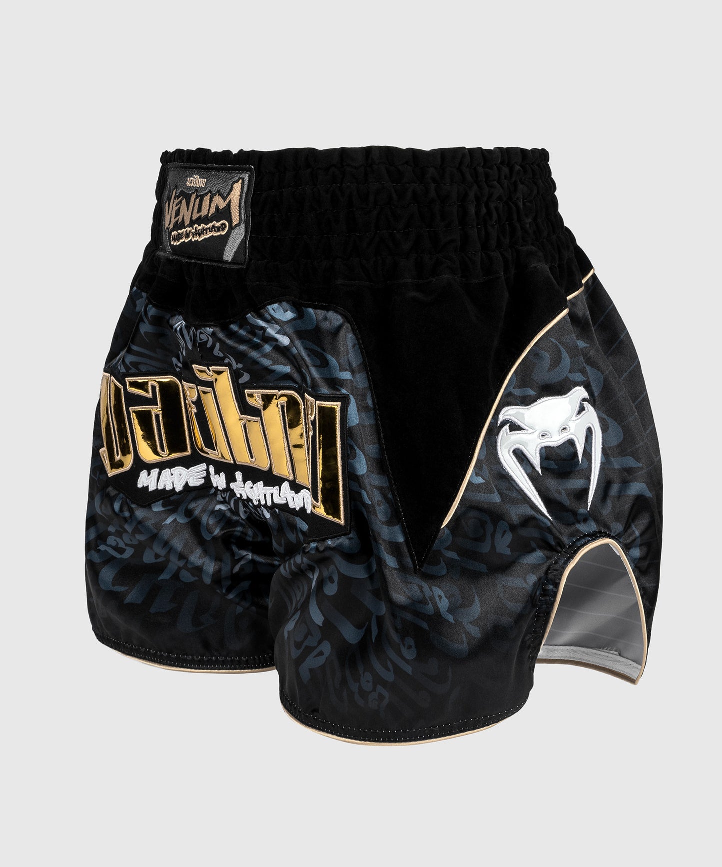 Venum Attack Pantaloncini da Muay Thai - Nero/Grigio