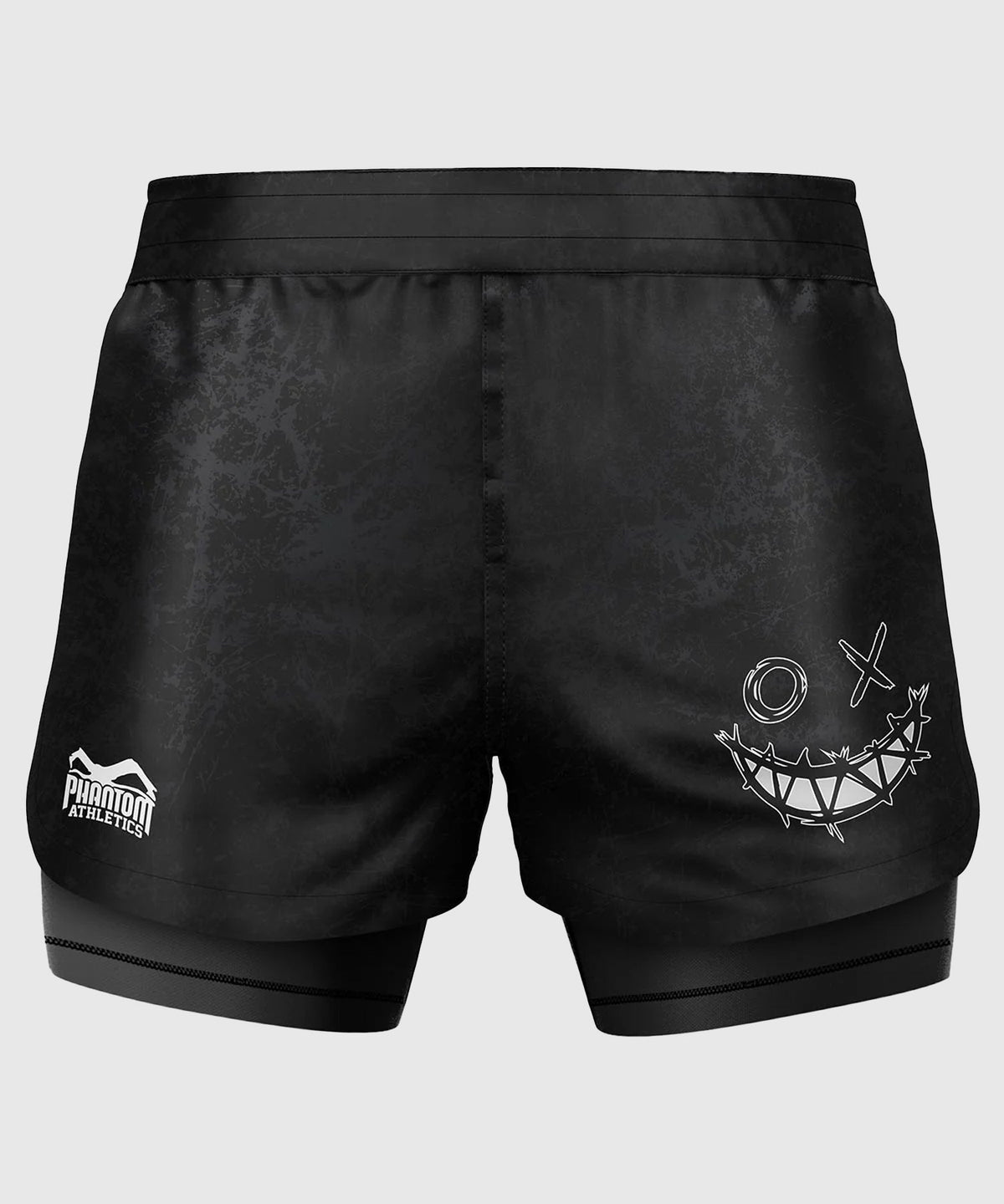 Phantom Athletics Fusion 2In1 Serious Fight Shorts - Black