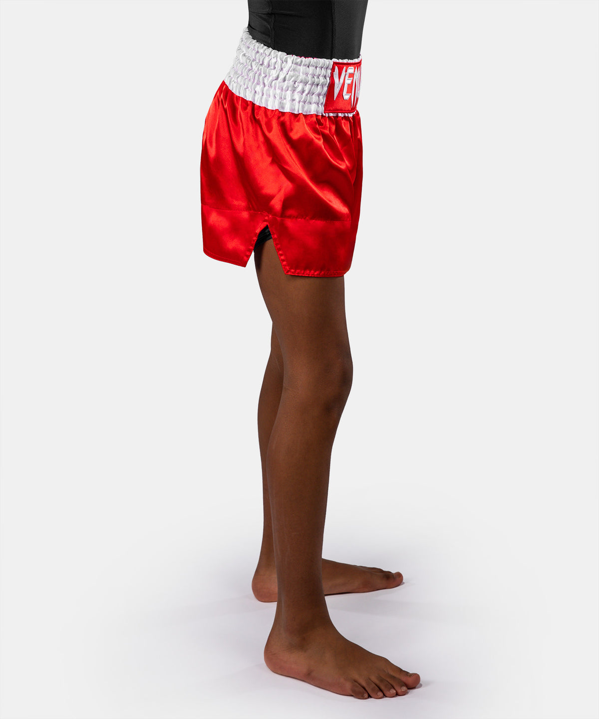 Short de Muay Thaï Venum Classic pour Enfant – Rouge Feu