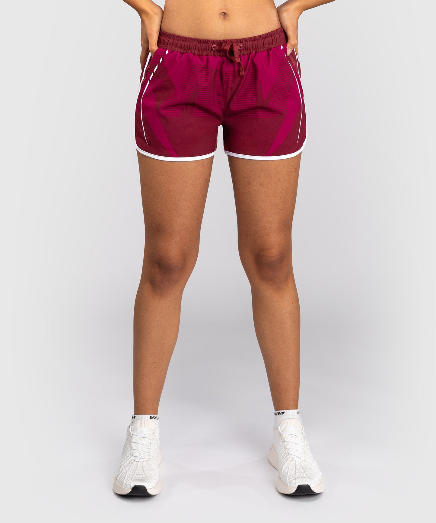 Venum Adrenaline Damen Trainingsshorts – Burgund/Rosa