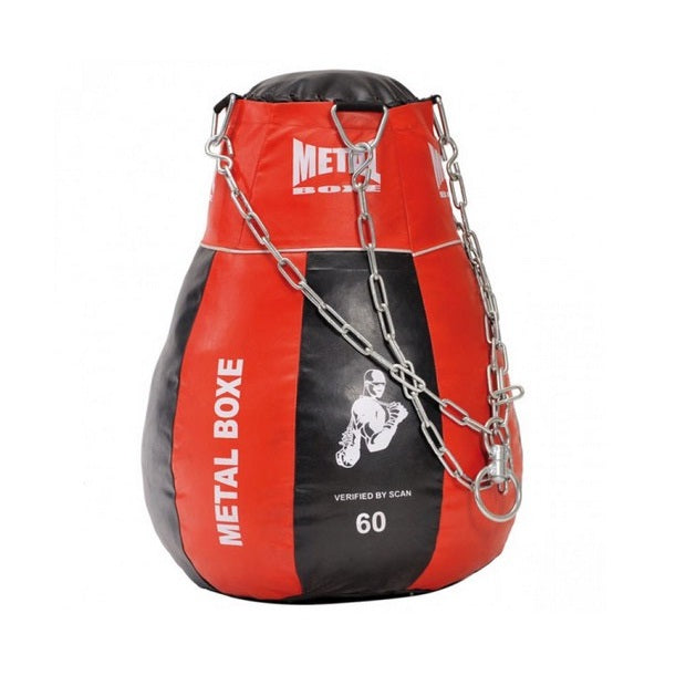 Metal Boxe Uppercut Ball – Solid – 60 cm – Black/Red