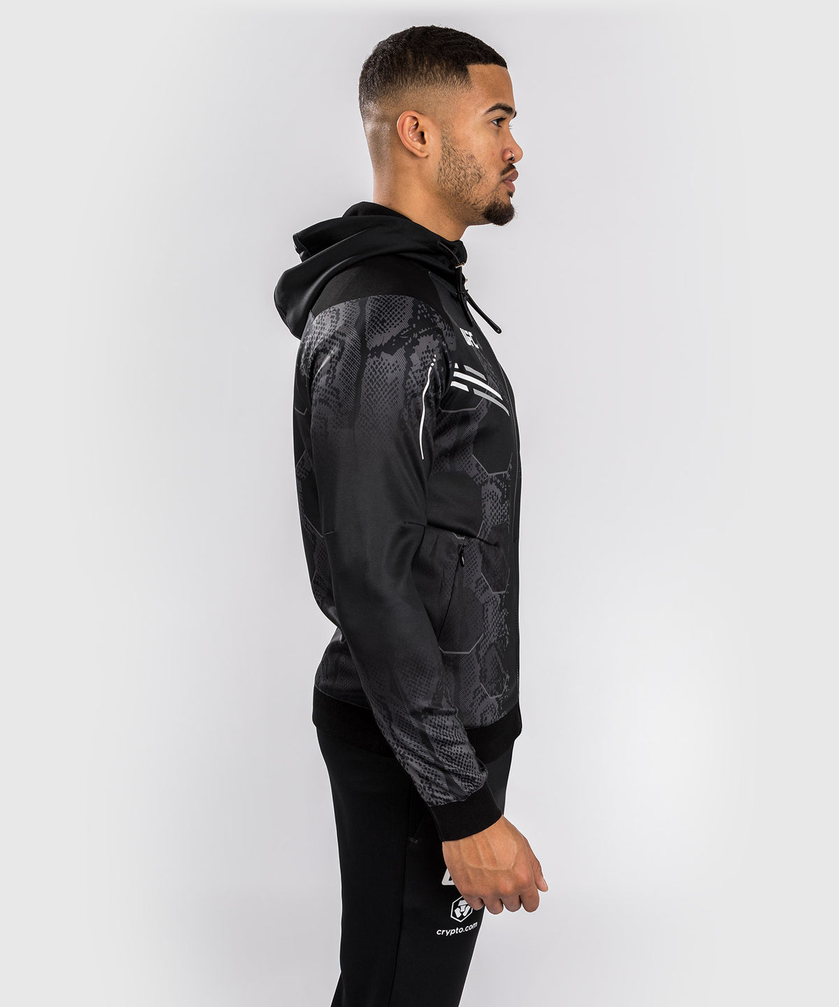 UFC Adrenaline by Venum Authentic Fight Night Walkout Hoodie für Männer - Schwarz