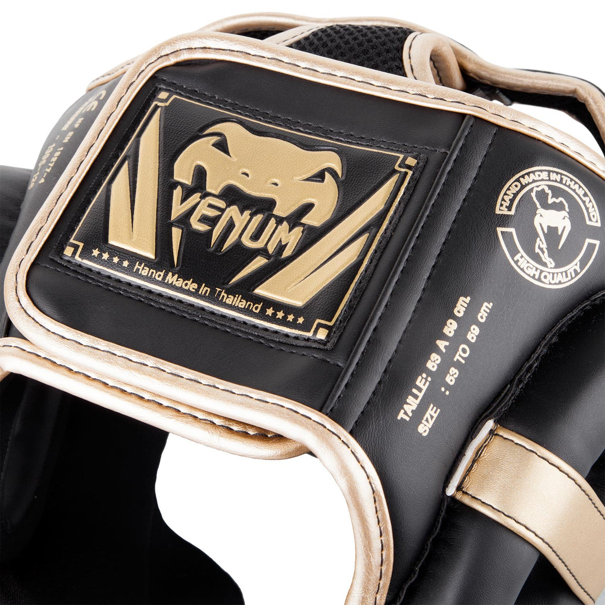 Casque de protection Venum Elite - Noir/Or