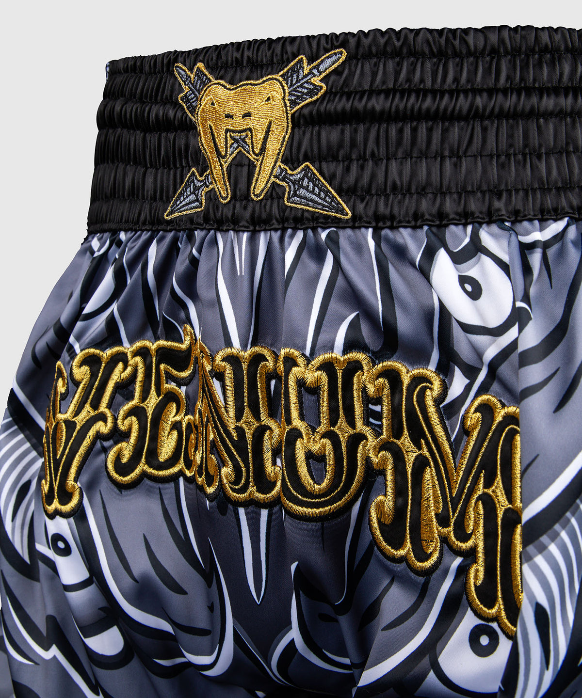 Venum Wolf Atak Pantaloncini Muay Thaï – Nero/Grigio