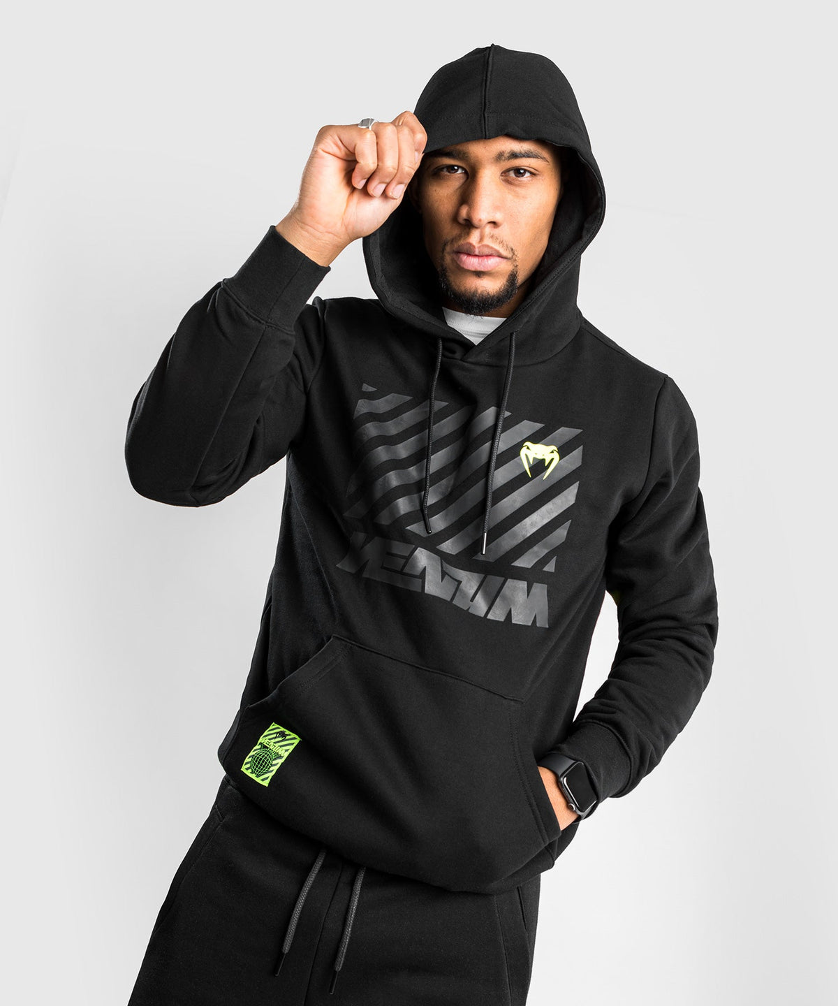 Sweatshirt à Capuche Venum Stripes - Noir