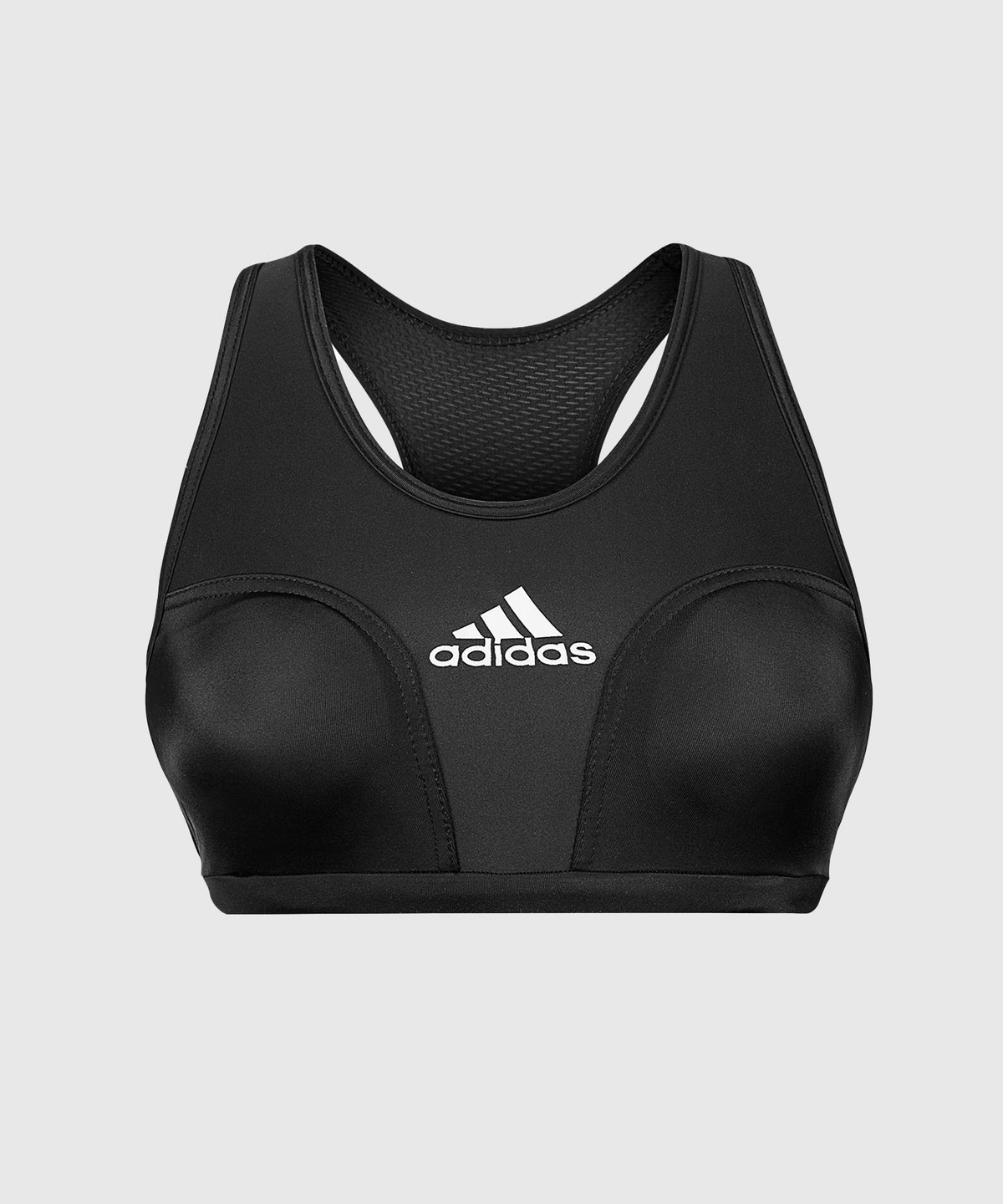 Adidas Sports Bra with Integrated Chest Protector - Black/White
