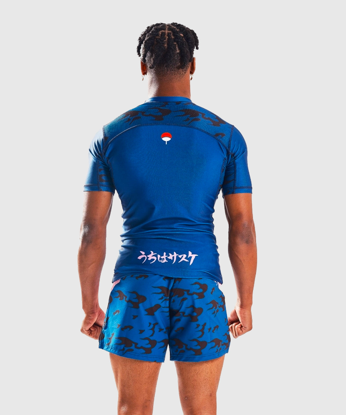Rashguard À Manches Courtes Elion X Naruto - Sasuke - Bleu